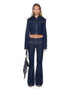 WOMENS SLIM TRUCKER JACKET ORIGINAL RINSE JACKETS