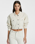 Womens Billie Jacket Mallow Oversized Jackets - Beige