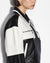 WOMENS  EMBLEM BOXY BIKER BLACK/WHITE BOXY JACKETS