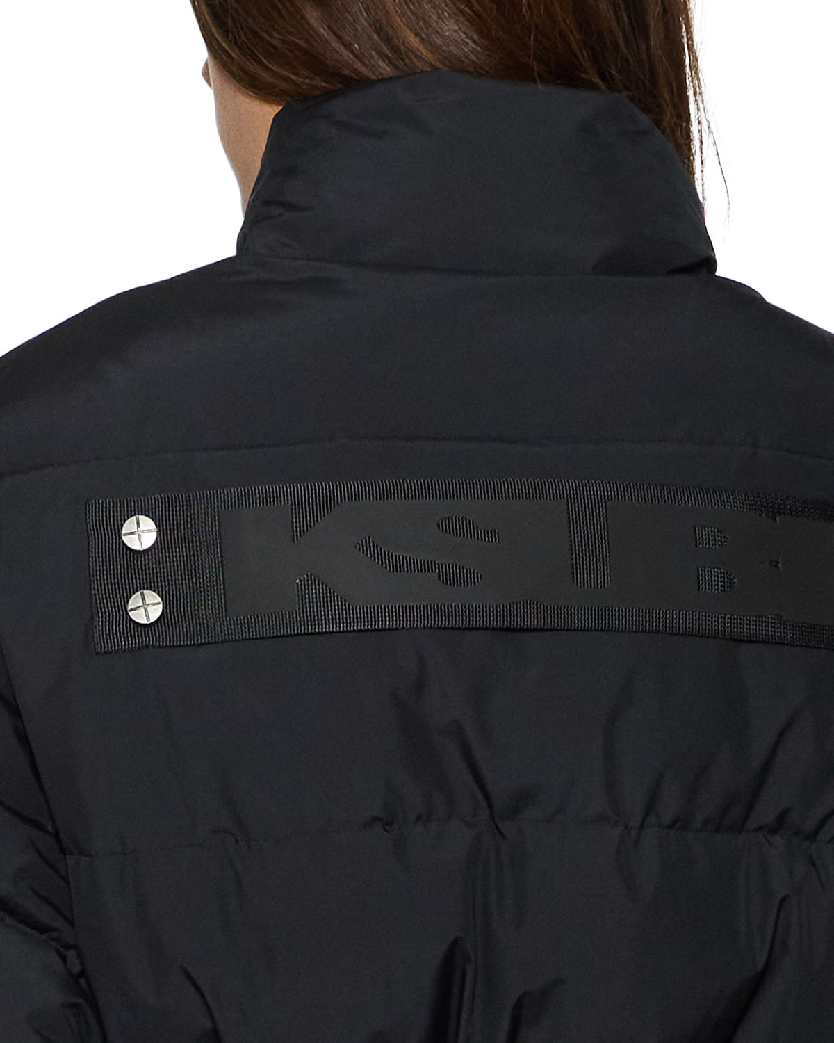 CINCHED PUFFER BLACK