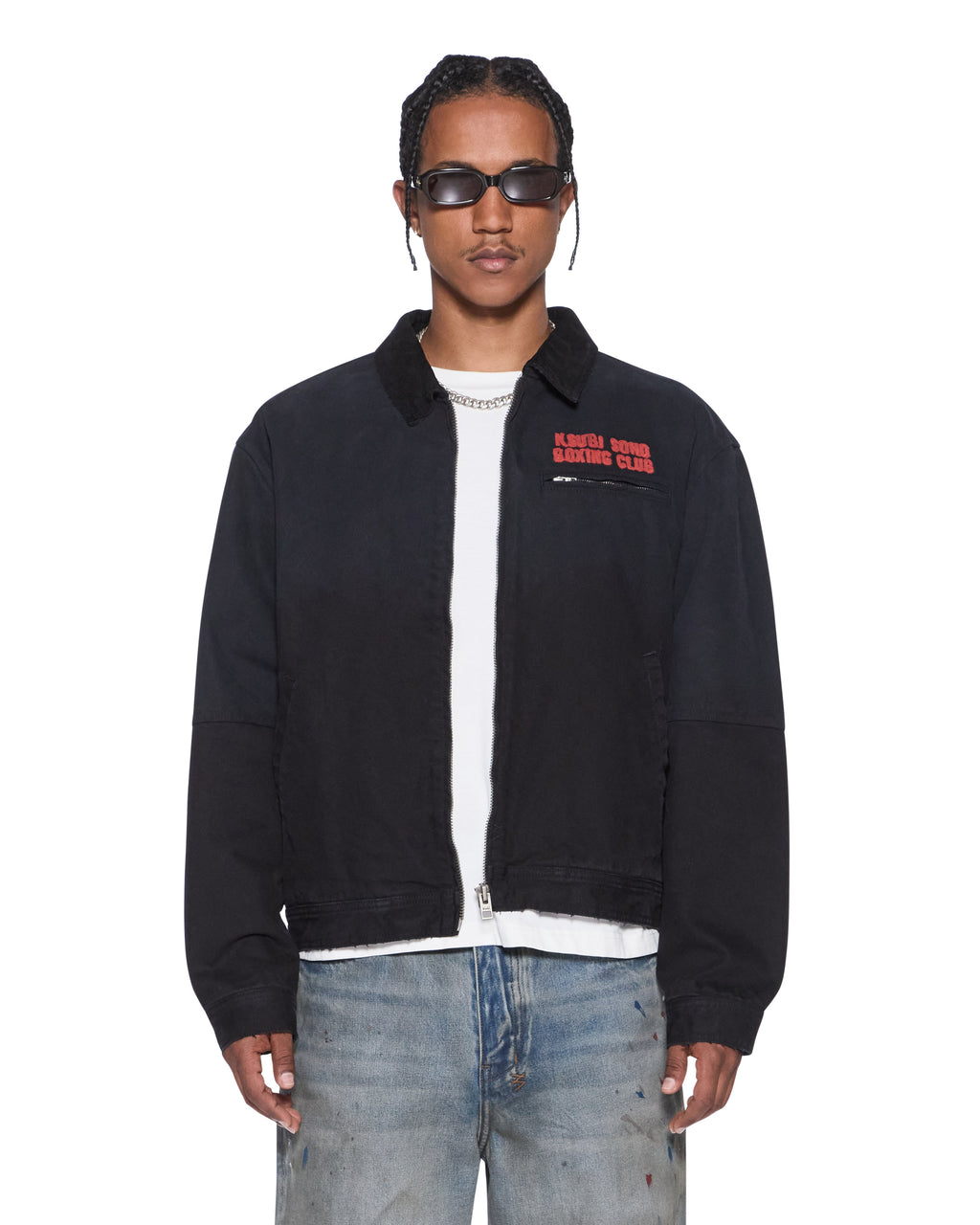 Mens Club Greenwich Jacket Black Relaxed Jackets - Black