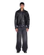 MENS ELDORADO LEATHER JACKET BLACK JACKETS
