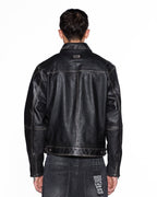 MENS ELDORADO LEATHER JACKET BLACK JACKETS