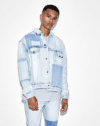 Mens Oh G Jacket 2 Tone Oversized Jackets - Denim