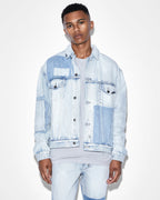 Mens Oh G Jacket 2 Tone Oversized Jackets - Denim