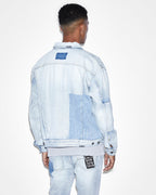 Mens Oh G Jacket 2 Tone Oversized Jackets - Denim