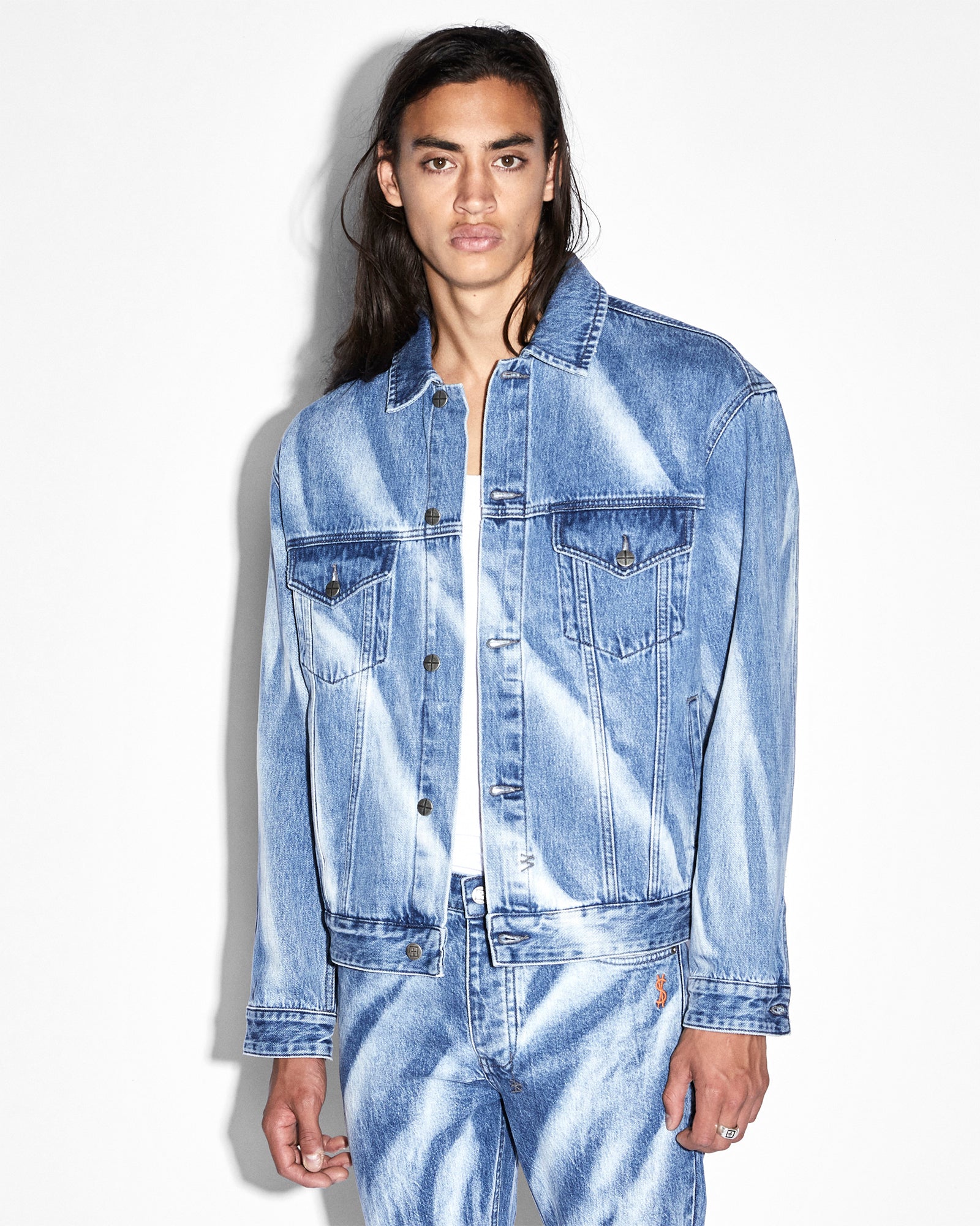 Mens Jackets Superdry Frankie Denim Jacket New SUPERDRY Fashion