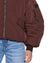 WOMENS  PILOT BOMBER CHOCOLATE OVERSIZED JACKETS