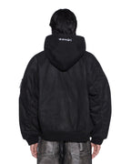 MENS SIN CITY PLATED WAXED JACKET BLACK JACKETS