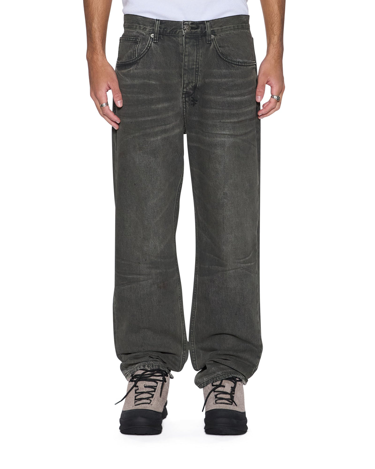 MENS ANTI K MEKANIK GREY DENIM JEANS