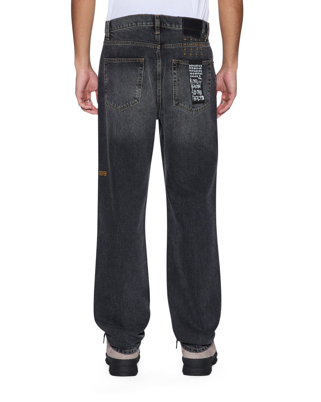 MENS ANTI K VILLAIN GREY DENIM JEANS