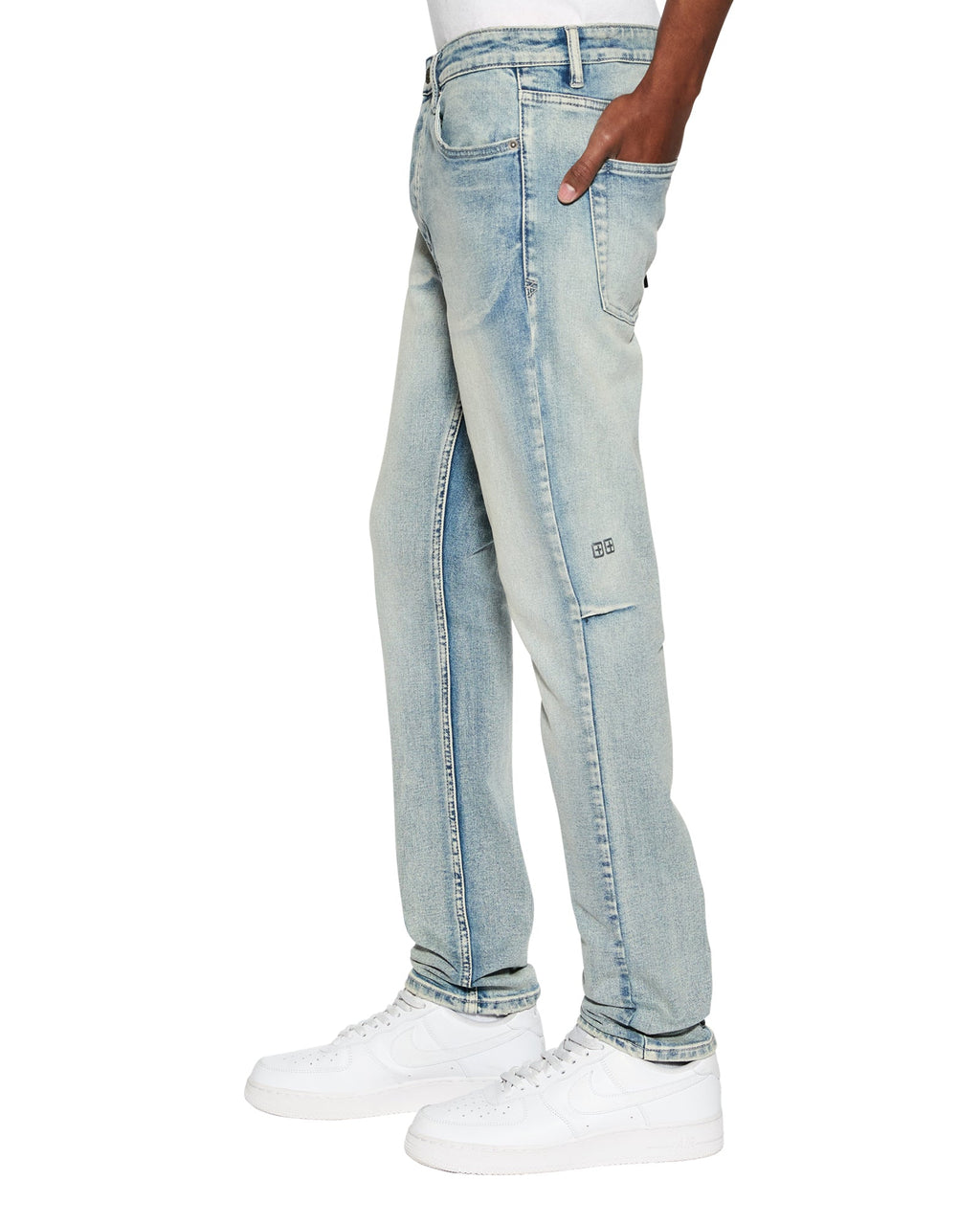 MENS CHITCH PUNK BLUE DENIM JEANS