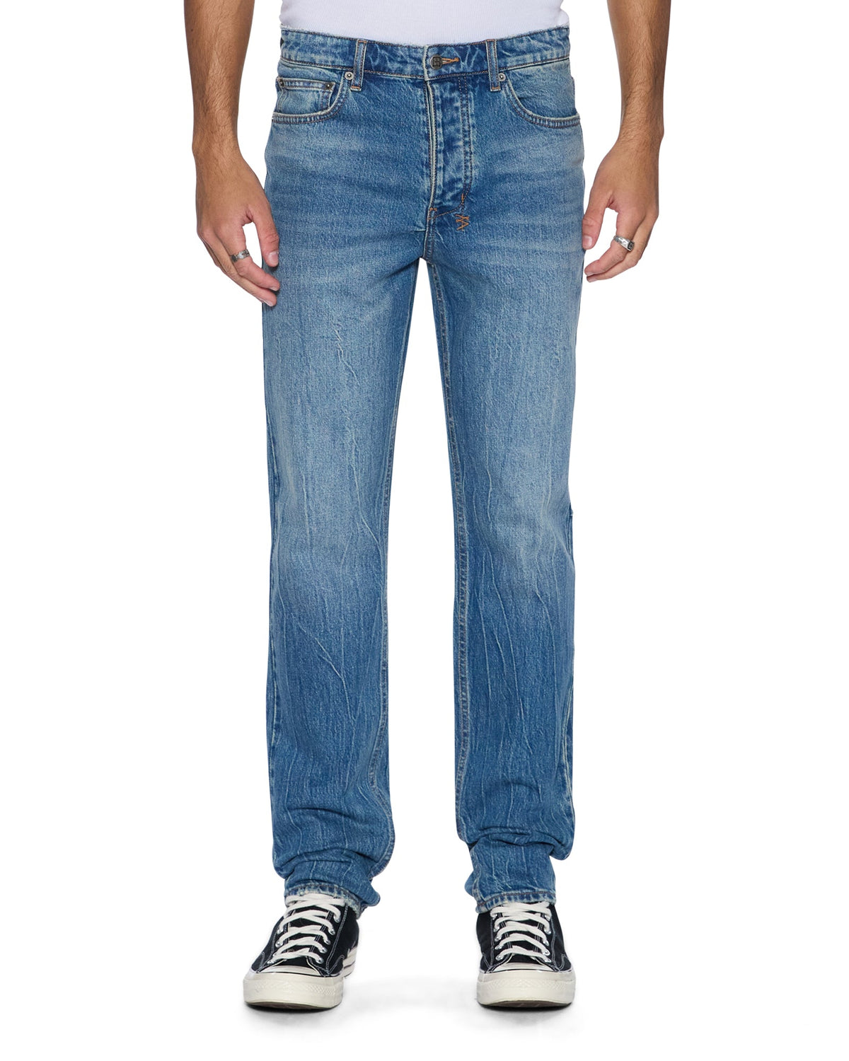 MENS CHITCH TEXAS BLUE DENIM JEANS