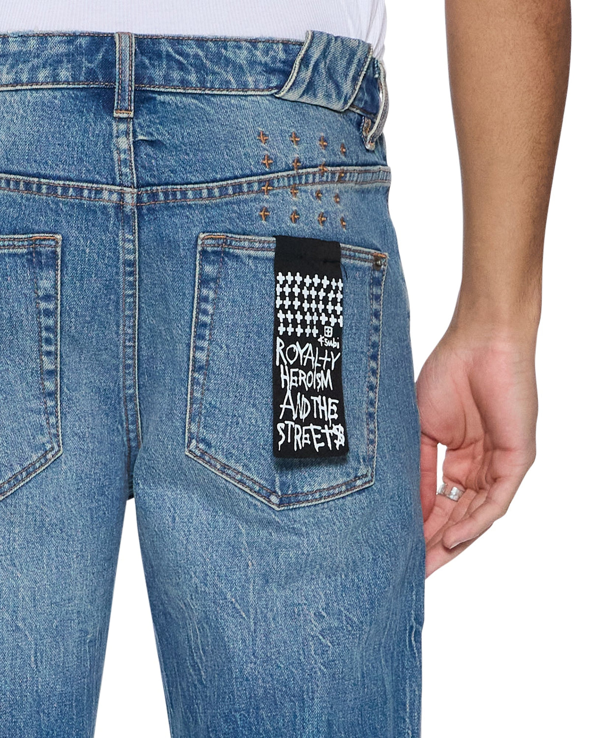 MENS CHITCH TEXAS BLUE DENIM JEANS