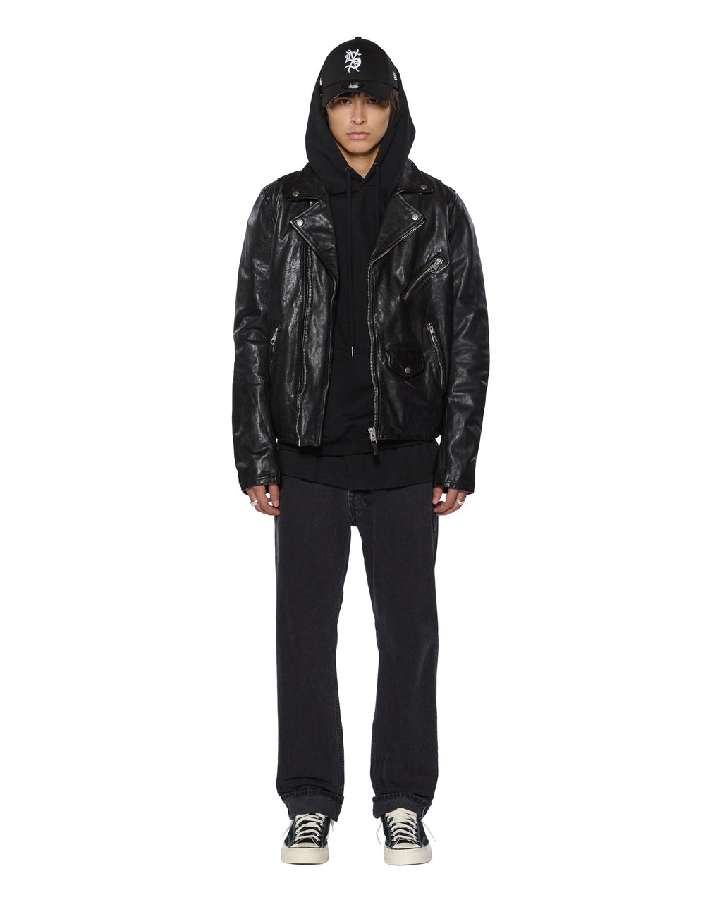 MENS HAZLOW SELVEDGE NY BLACK DENIM JEANS