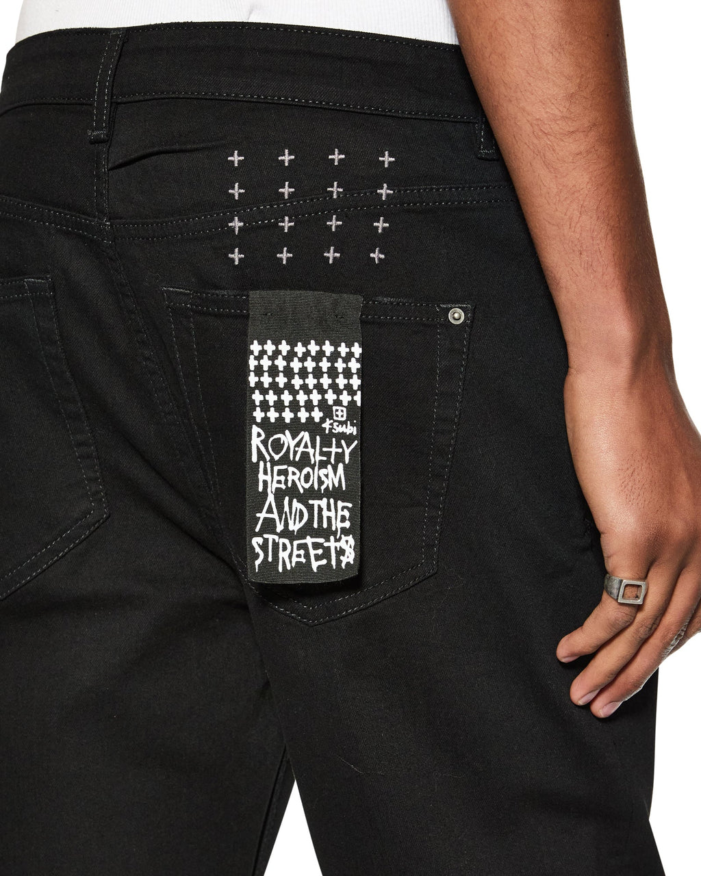 MENS HAZLOW BLACK JACK DENIM JEANS