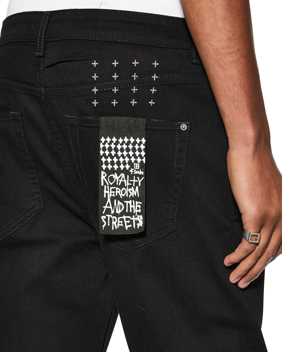 MENS HAZLOW BLACK JACK DENIM JEANS