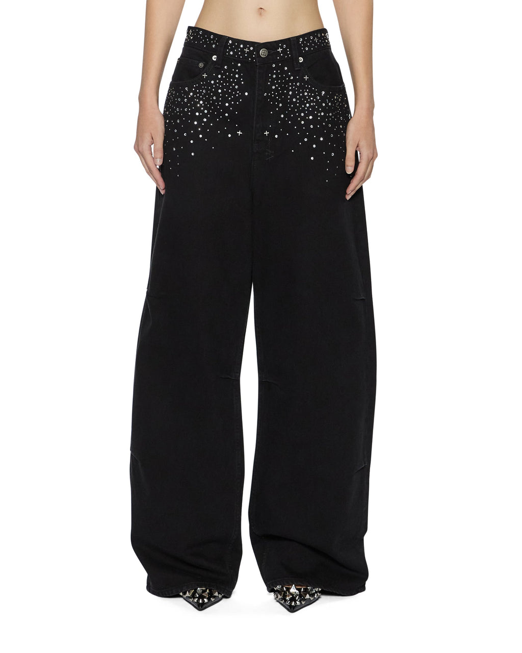 WOMENS KSUPER RENAISSANCE JET BLACK DENIM JEANS