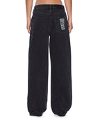 WOMENS LOW RIDER NOIR DENIM JEANS