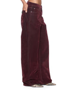 WOMENS LOW RIDER JEAN MERLOT DENIM JEANS