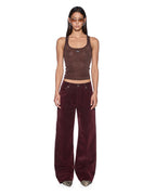WOMENS LOW RIDER JEAN MERLOT DENIM JEANS