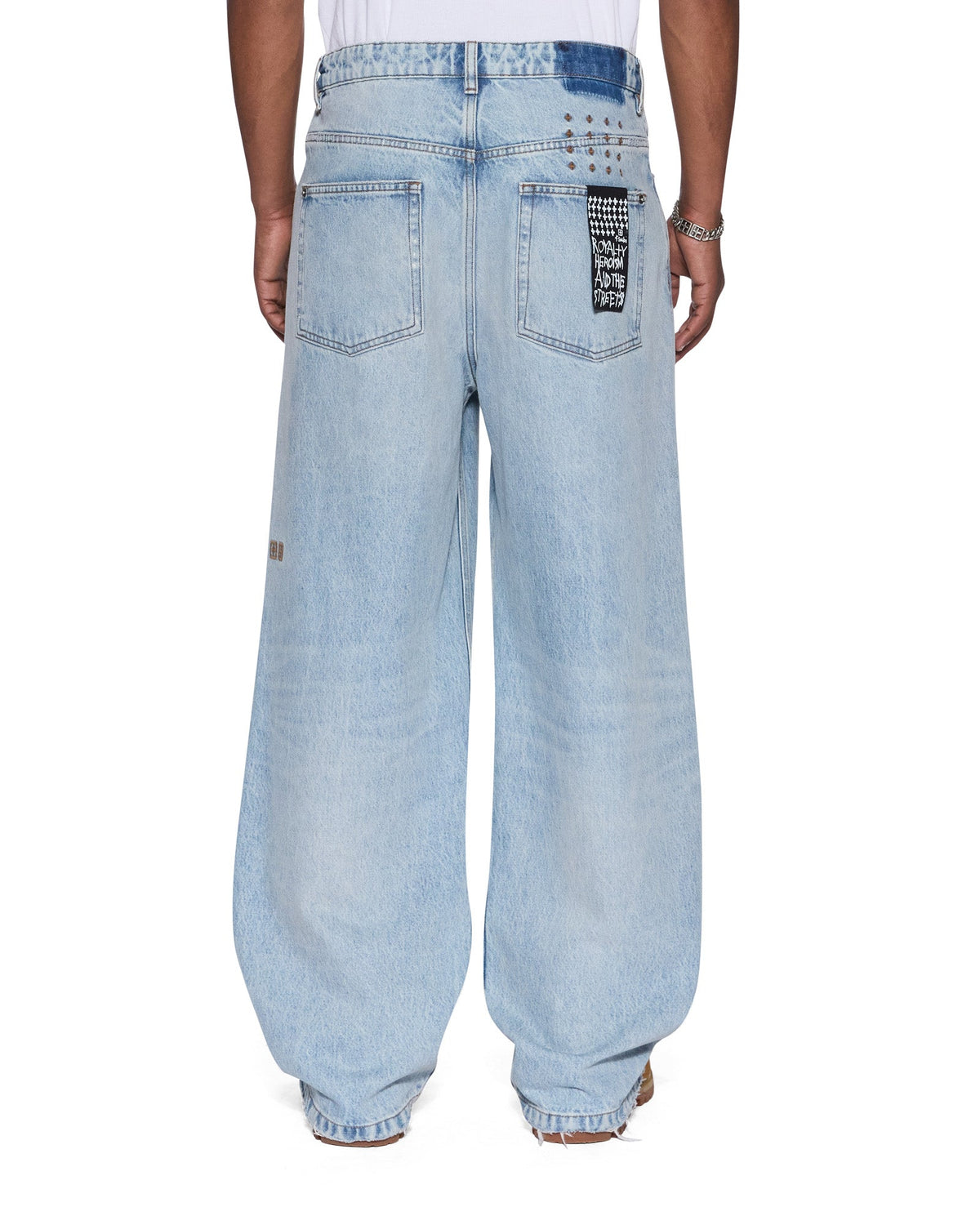 Mens Maxx Kristal Painted Relaxed Denim Jeans - Denim