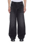 Mens Maxx Onyx Painted Relaxed Denim Jeans - Grey