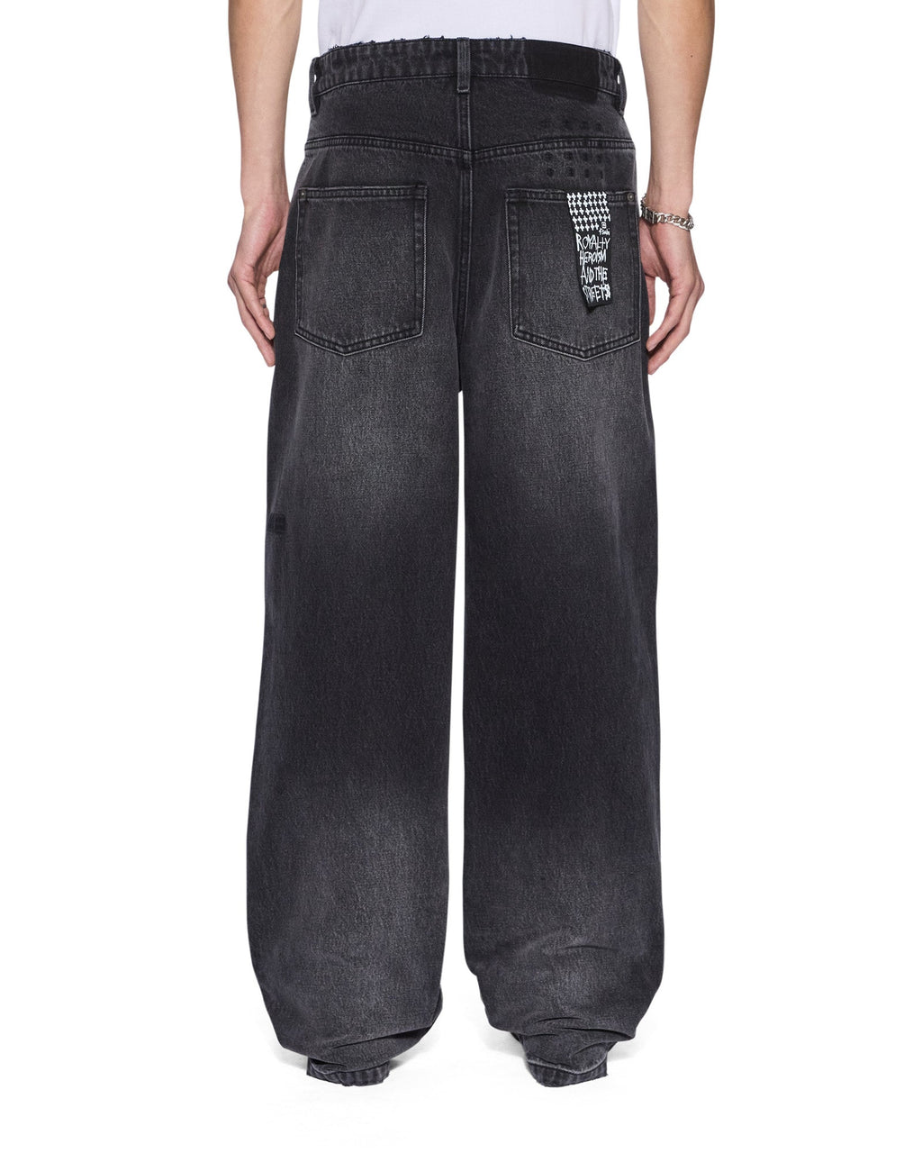 Mens Maxx Onyx Painted Relaxed Denim Jeans - Grey