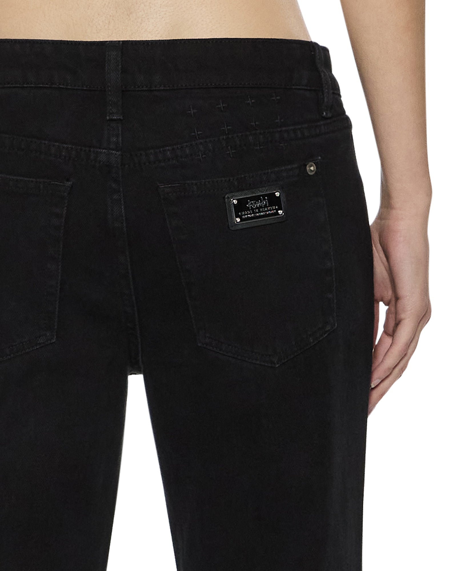 WOMENS  SOHO LO JET BLACK BOOTCUT DENIM JEANS