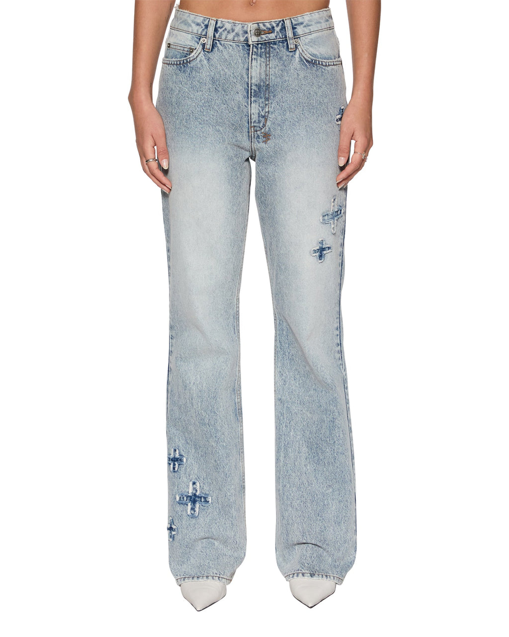 Womens Soho Slouch Klassic Kraftwerk Flare Denim Jeans - Denim