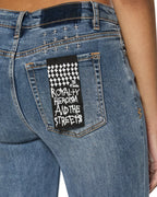 WOMENS SPRAY ON TRUE VINTAGE DENIM JEANS