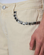 MENS KSUBI X ALICE HOLLYWOOD TORO IVORY DENIM JEANS