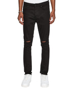 MENS VAN WINKLE ACE BLACK SLICE DENIM JEANS