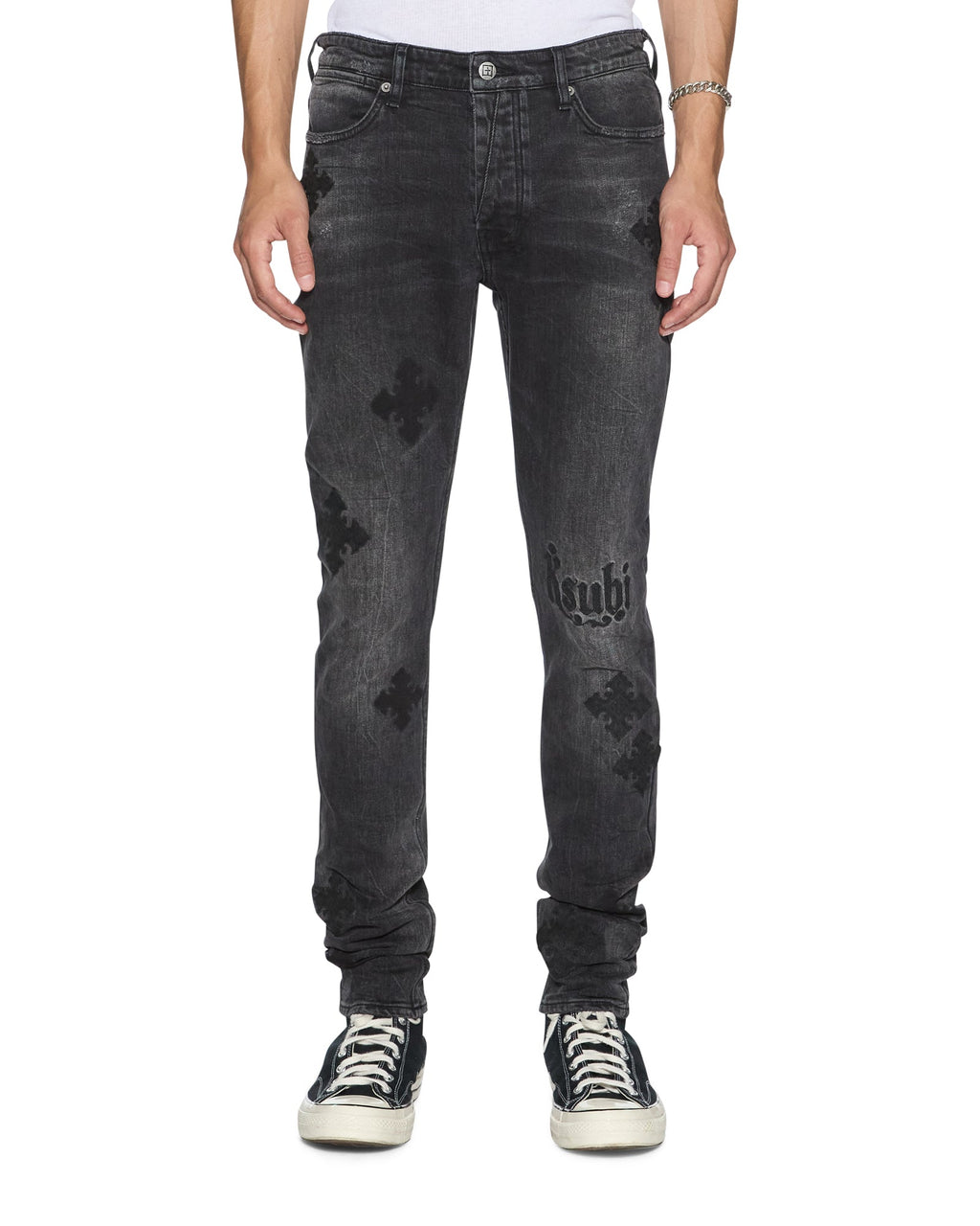 MENS VAN WINKLE BLAKK METAL PAISE DENIM JEANS
