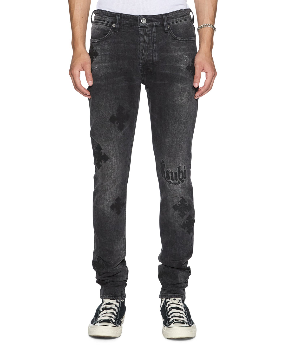 MENS VAN WINKLE BLAKK METAL PAISE DENIM JEANS