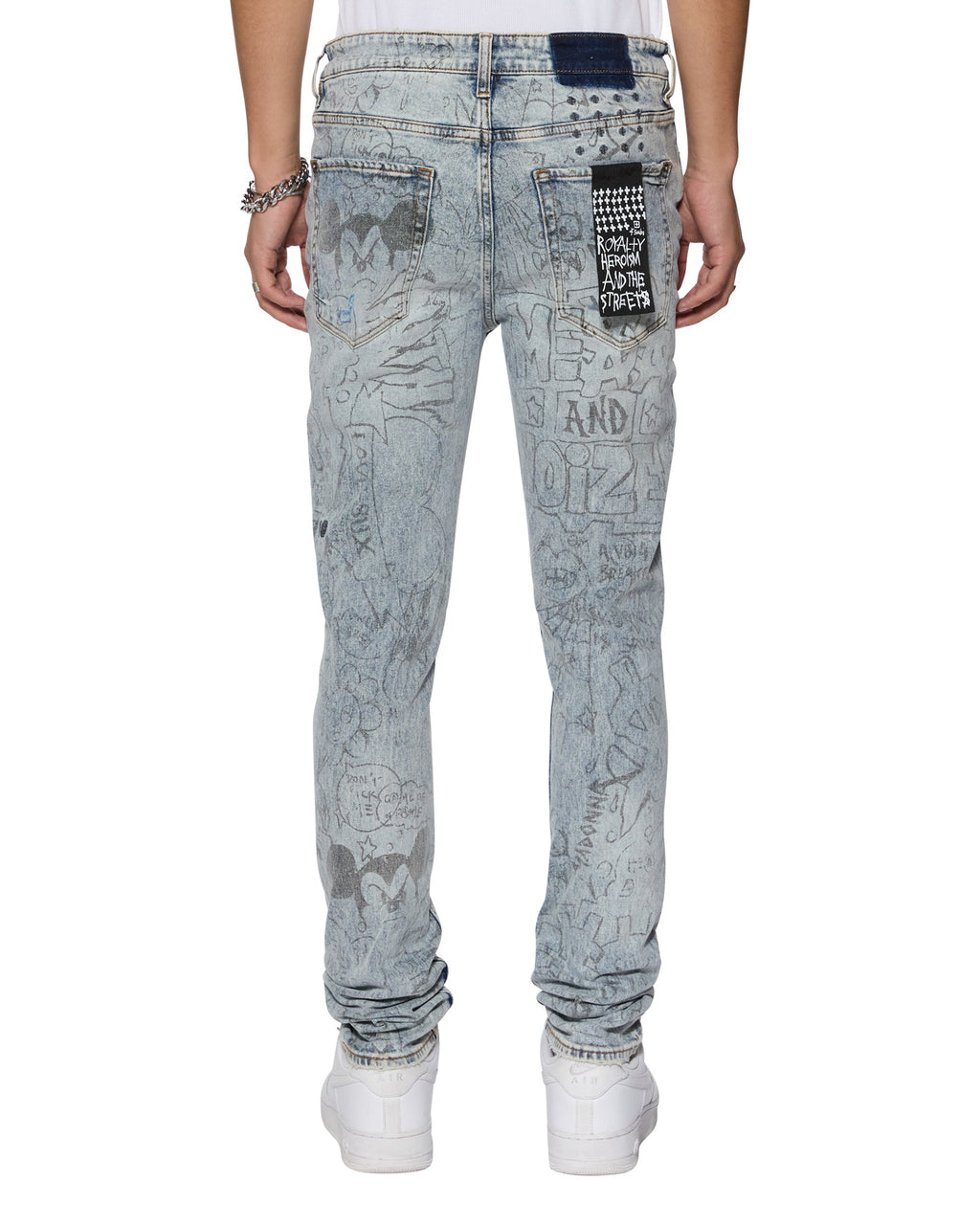 Mens Van Winkle Bunker Blue Noize Skinny Denim Jeans - Denim