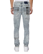 Mens Van Winkle Bunker Blue Noize Skinny Denim Jeans - Denim