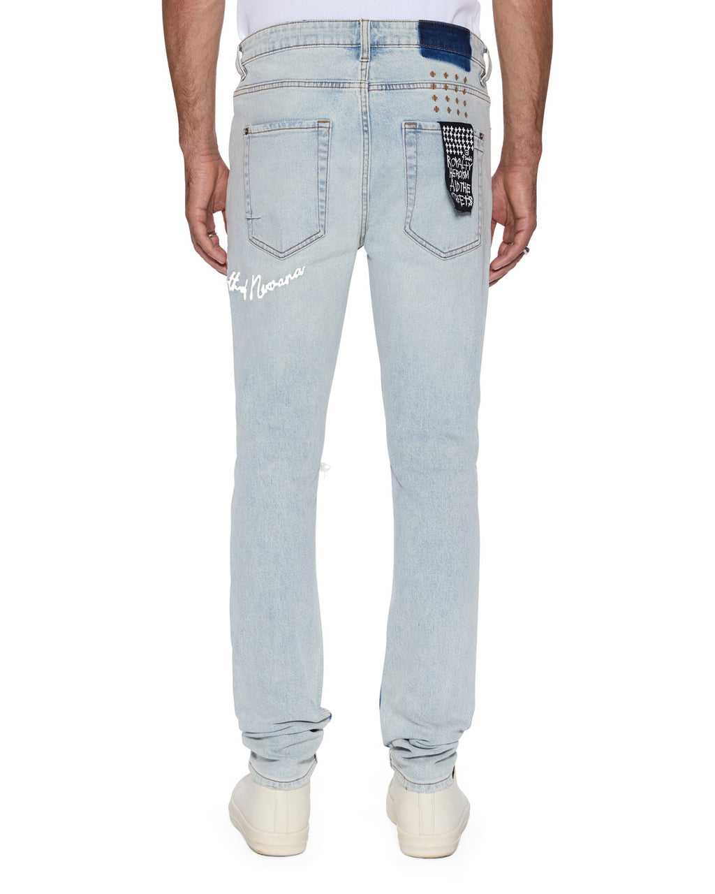 MENS VAN WINKLE FROST BLUE ARCH DENIM JEANS