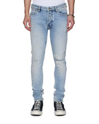 Mens Van Winkle Kasper Blue Skinny Denim Jeans - Denim