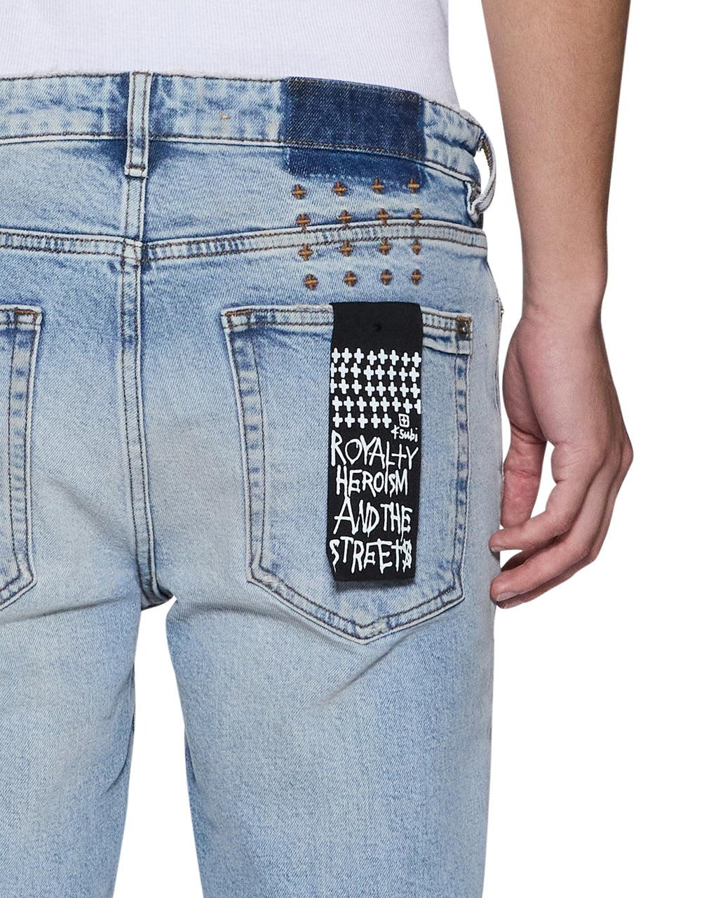 Mens Van Winkle Kasper Blue Skinny Denim Jeans - Denim