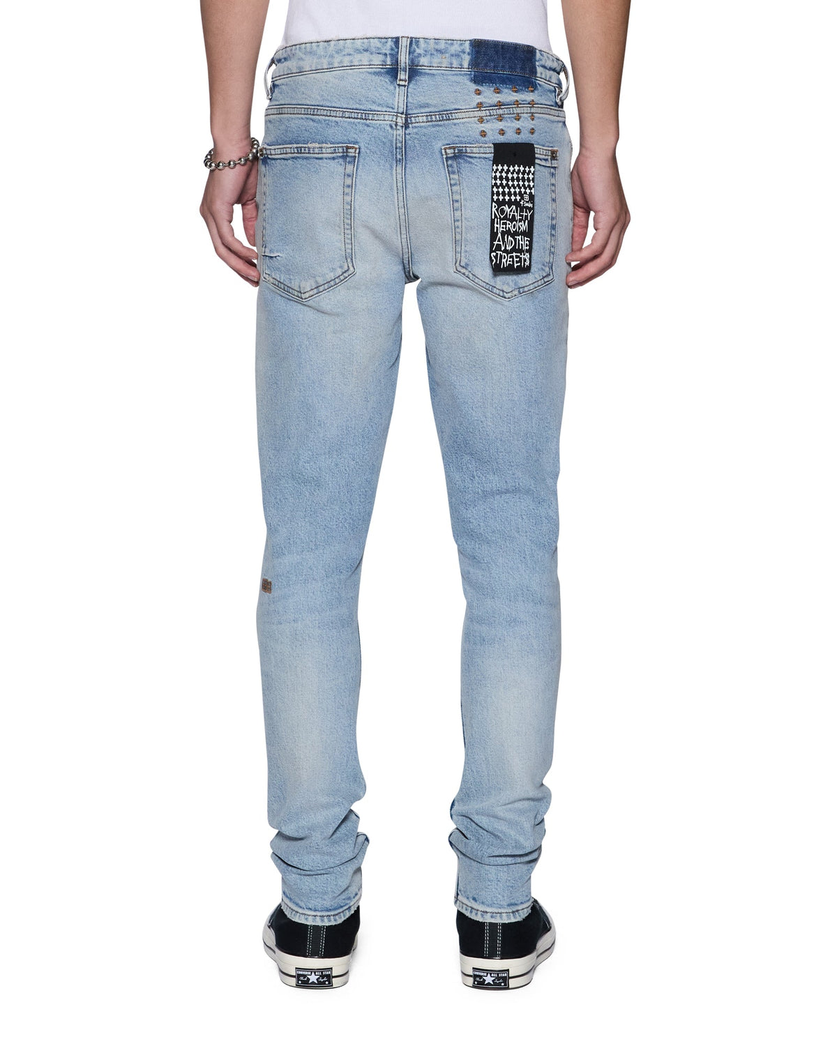 Mens Van Winkle Kasper Blue Skinny Denim Jeans - Denim