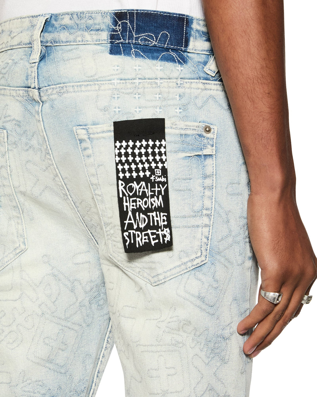 MENS VAN WINKLE STENCIL LEGACY DENIM JEANS