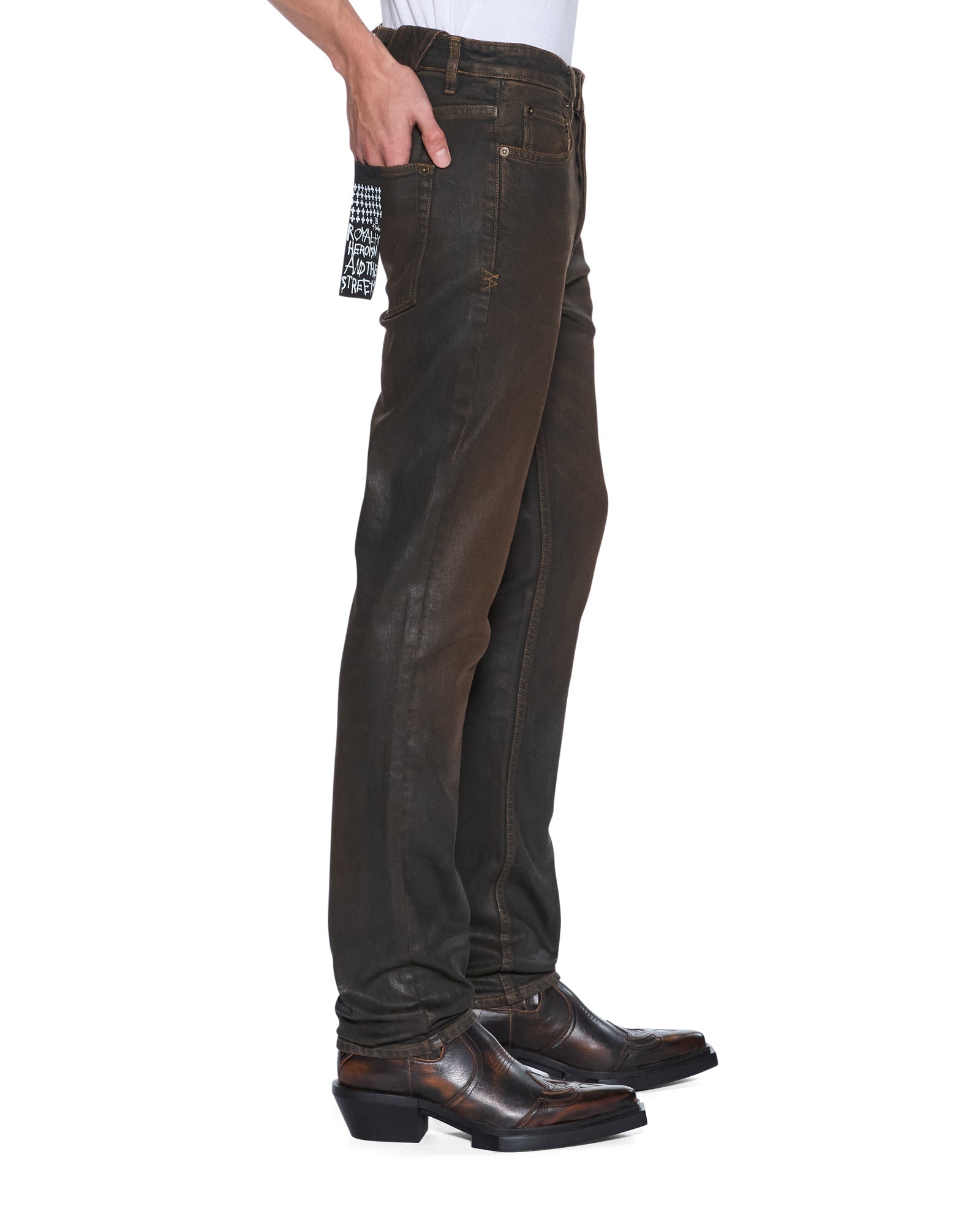 MENS  CHITCH GREASE SLIM DENIM JEANS