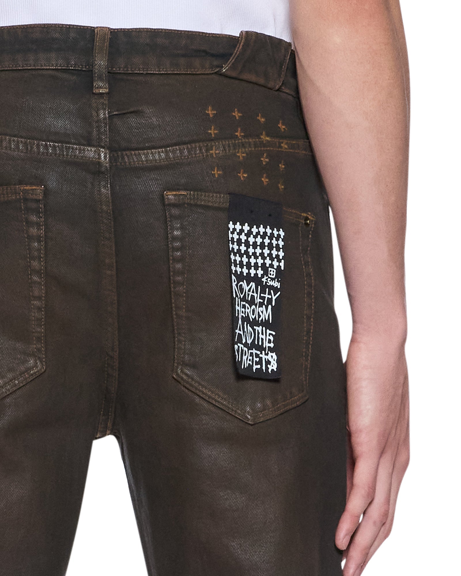 MENS  CHITCH GREASE SLIM DENIM JEANS