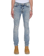 MENS VAN WINKLE PAINT SUMMER BLUE DENIM JEANS