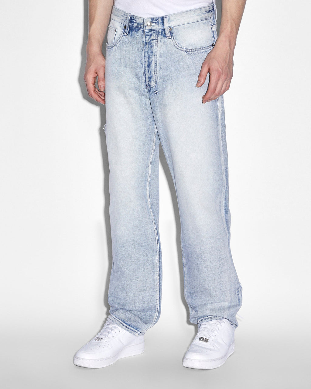 Mens Anti K Lock Up Phase Out Relaxed Denim Jeans - Denim