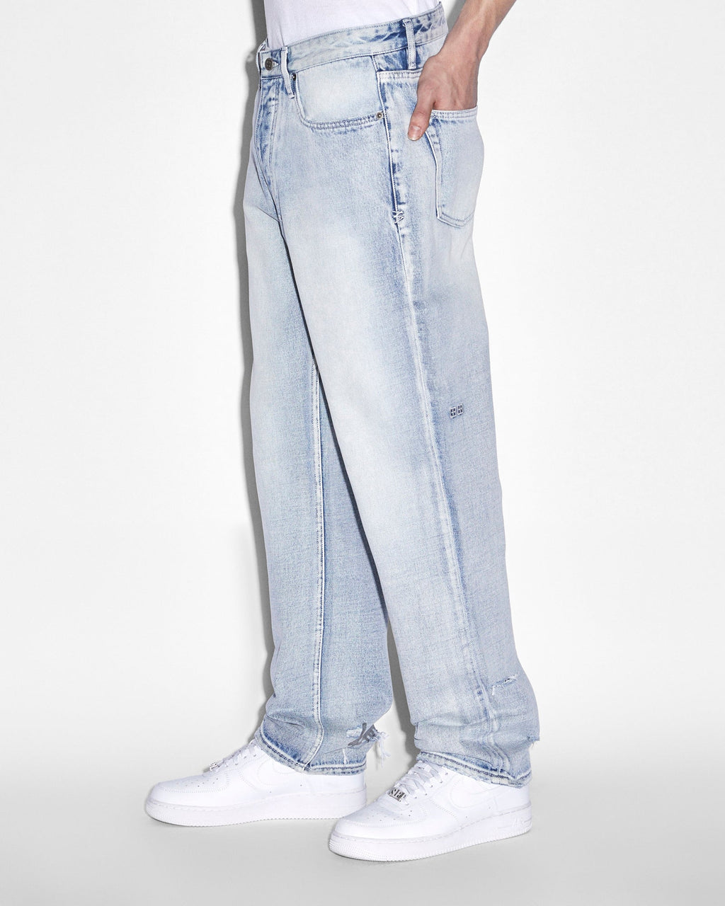 Mens Anti K Lock Up Phase Out Relaxed Denim Jeans - Denim