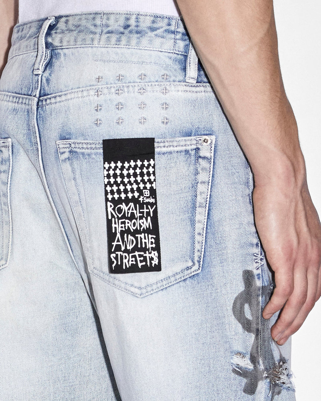 Mens Anti K Lock Up Phase Out Relaxed Denim Jeans - Denim