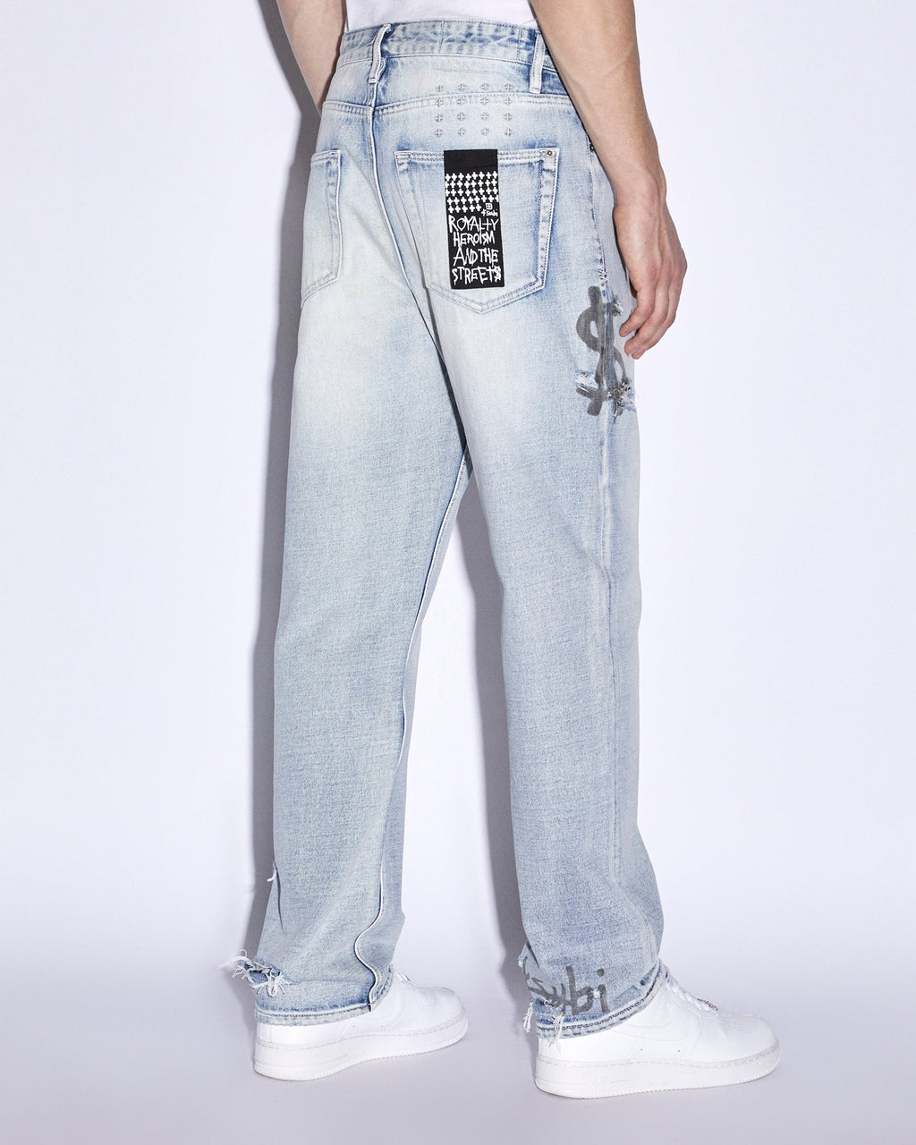 Mens Anti K Lock Up Phase Out Relaxed Denim Jeans - Denim