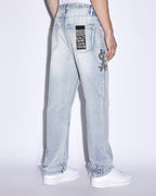 Mens Anti K Lock Up Phase Out Relaxed Denim Jeans - Denim
